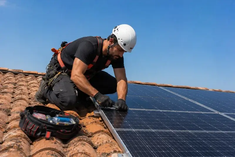 Maintenance et monitoring de panneaux solaires à Valergues