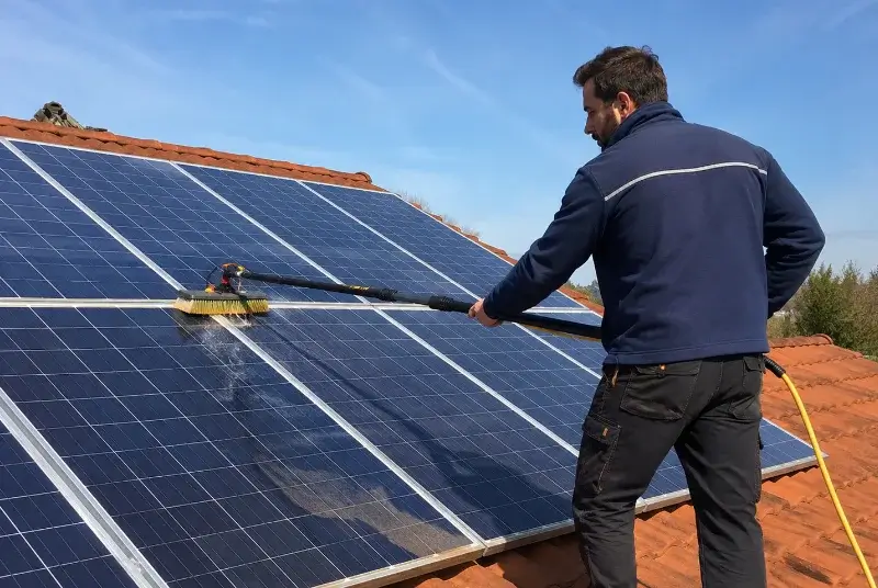 Nettoyage et entretien de panneaux solaires à Valergues
